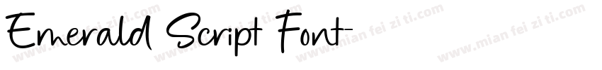 Emerald Script Font字体转换